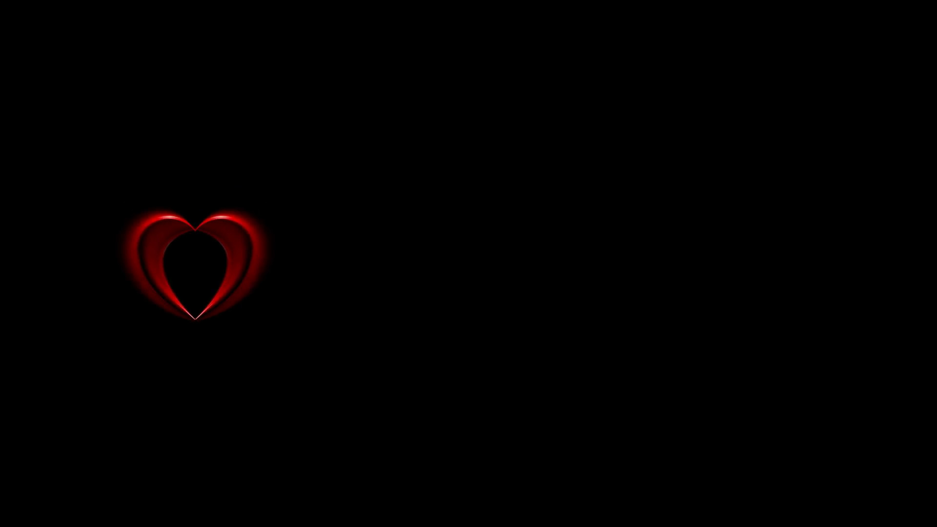 Red Heart Black Background