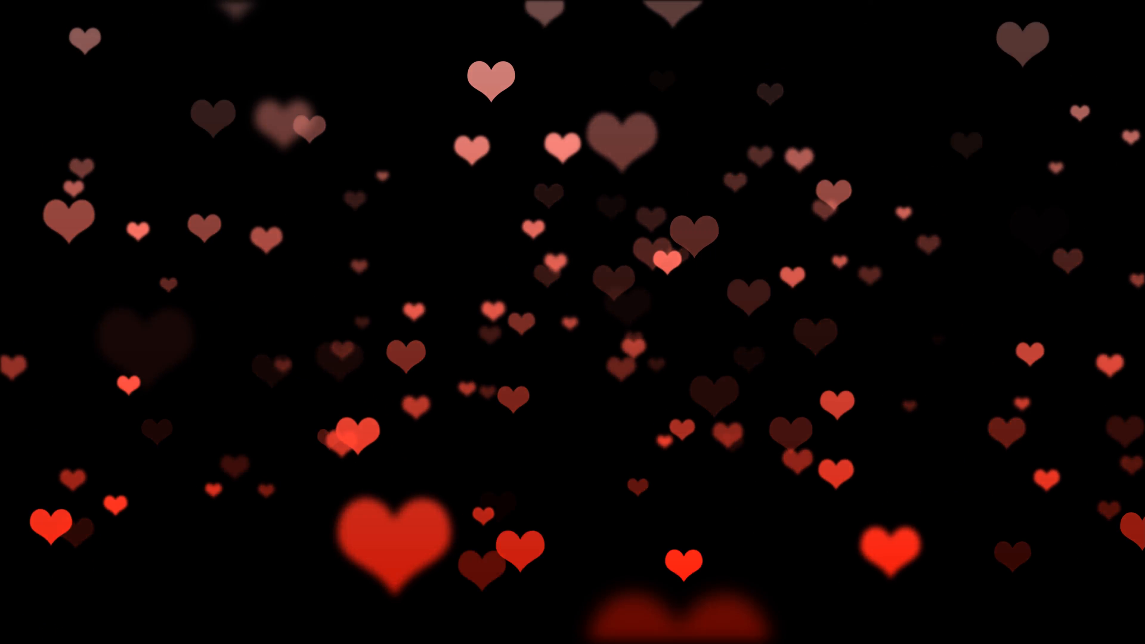 Red Heart Black Background