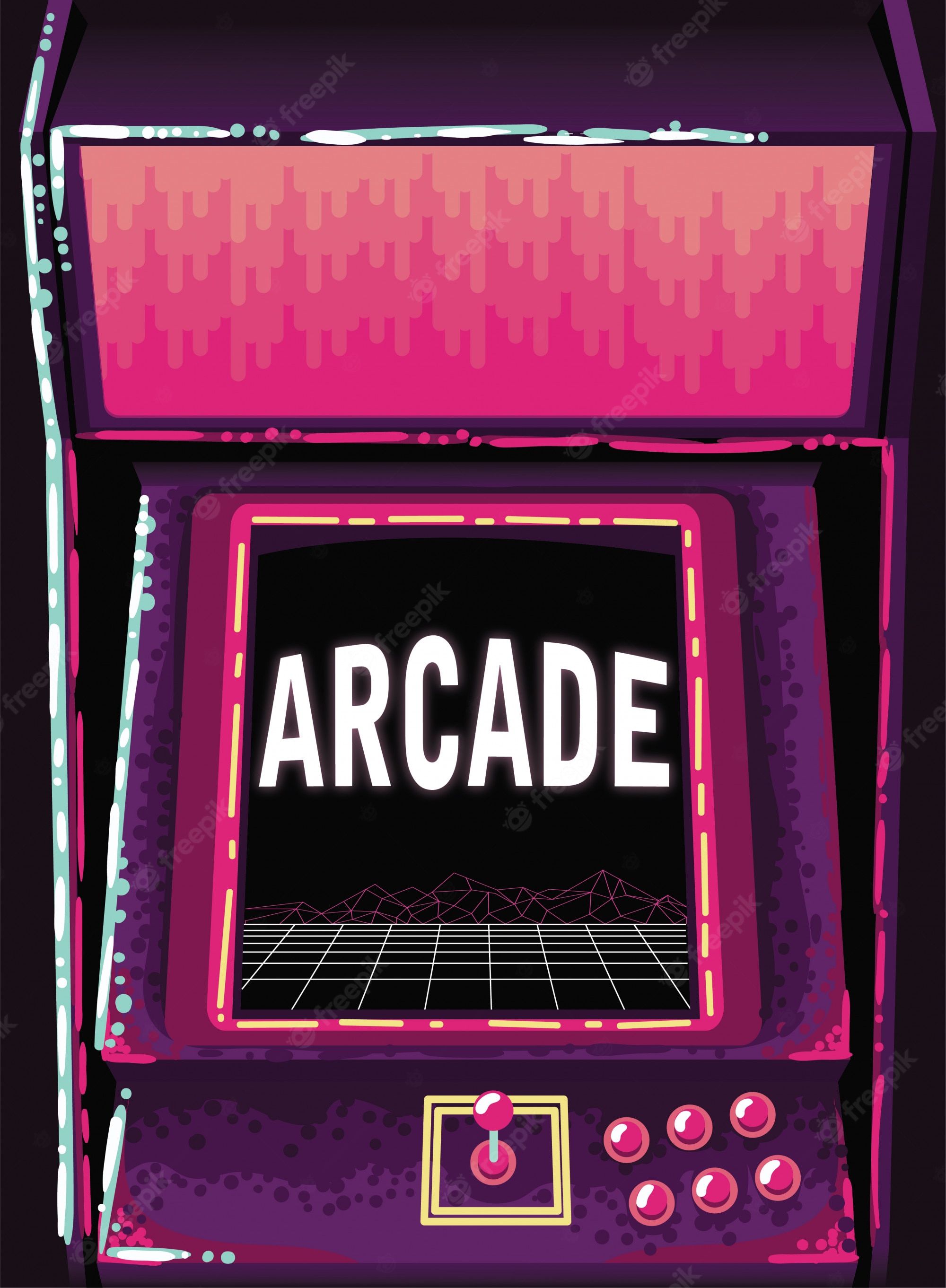 Retro Arcade Background