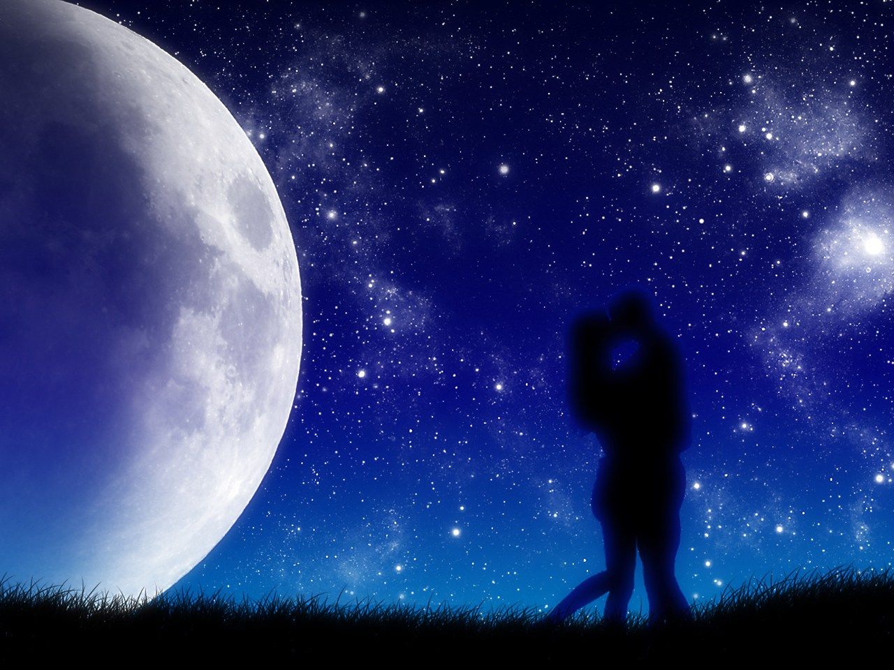 Romantic Moonlight Background