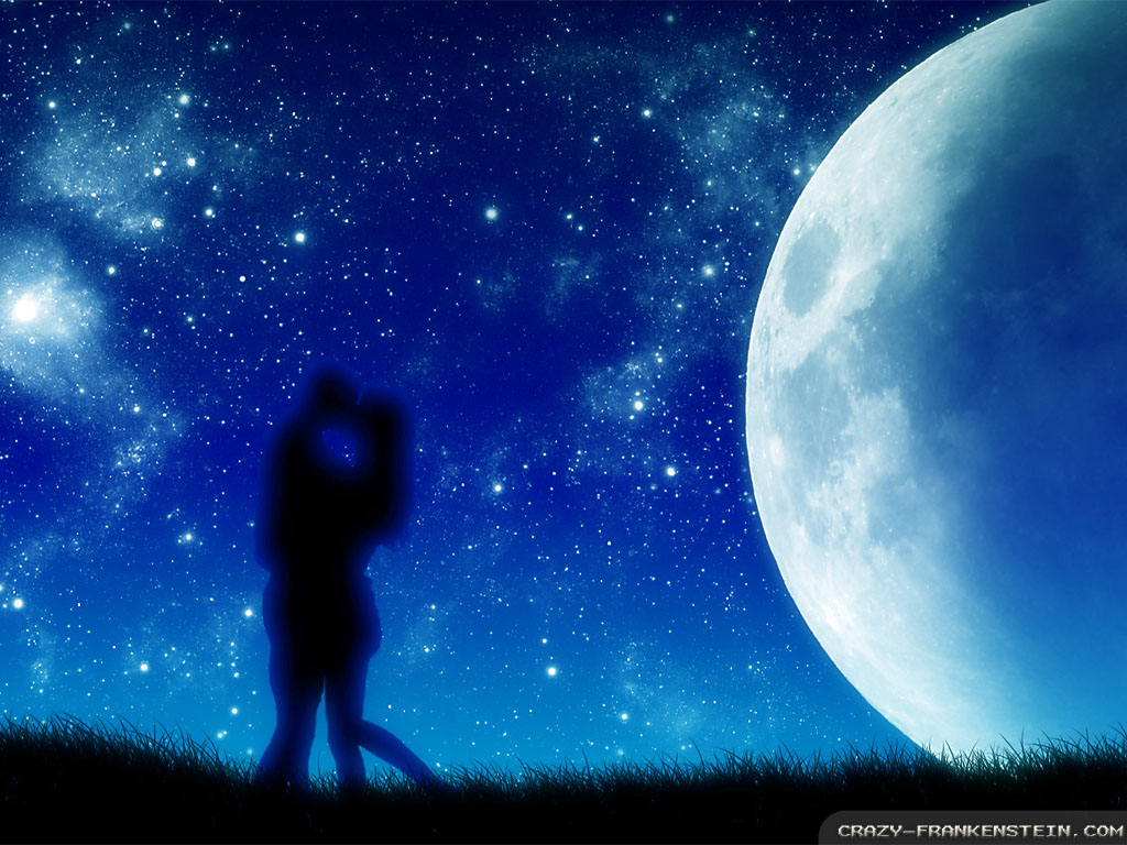 Romantic Moonlight Background