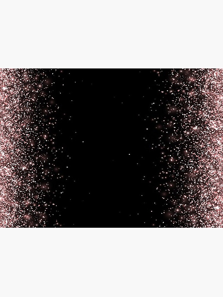 Rose Gold Black Glitter Background