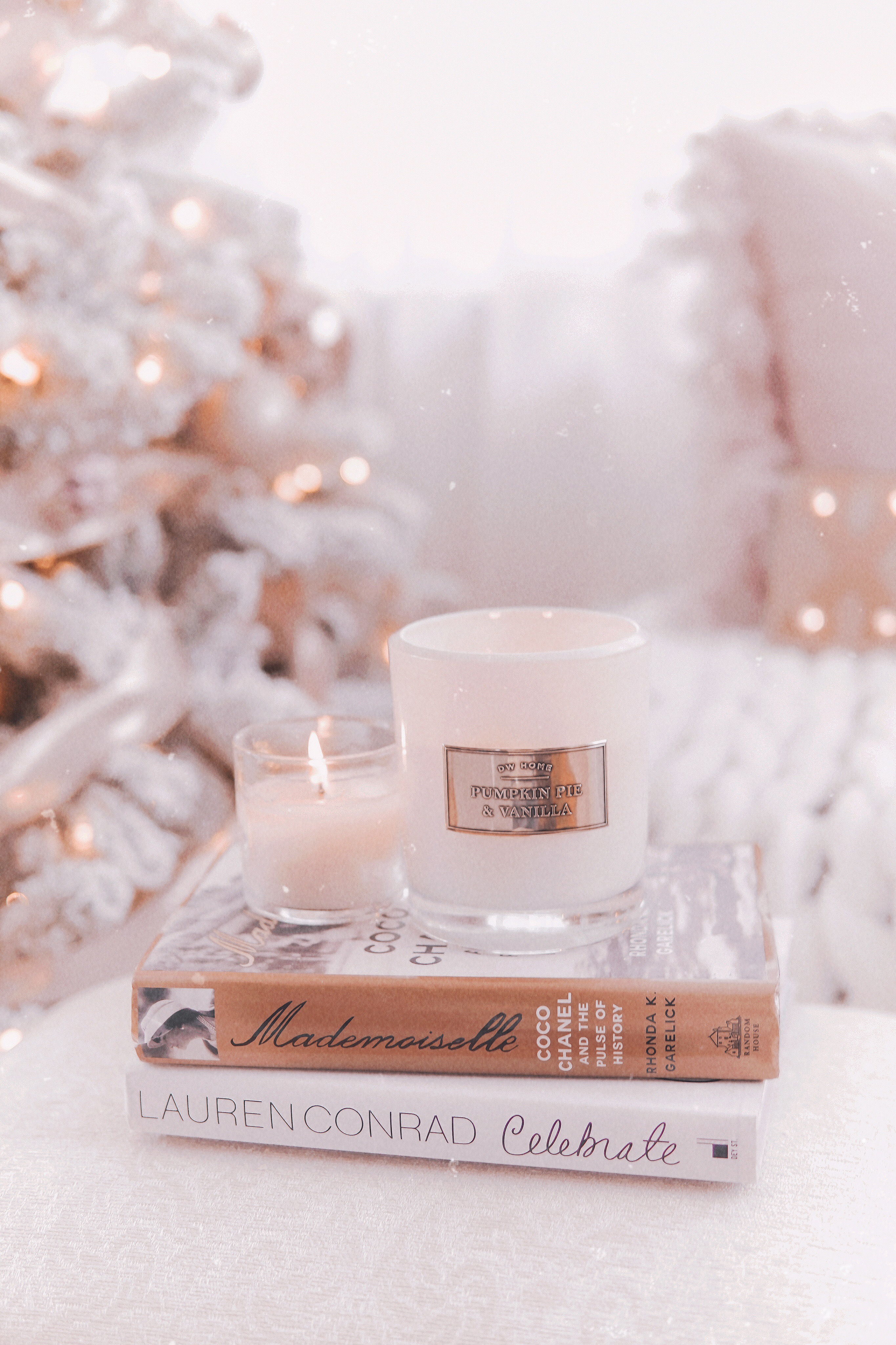 Rose Gold Elegant Christmas Background