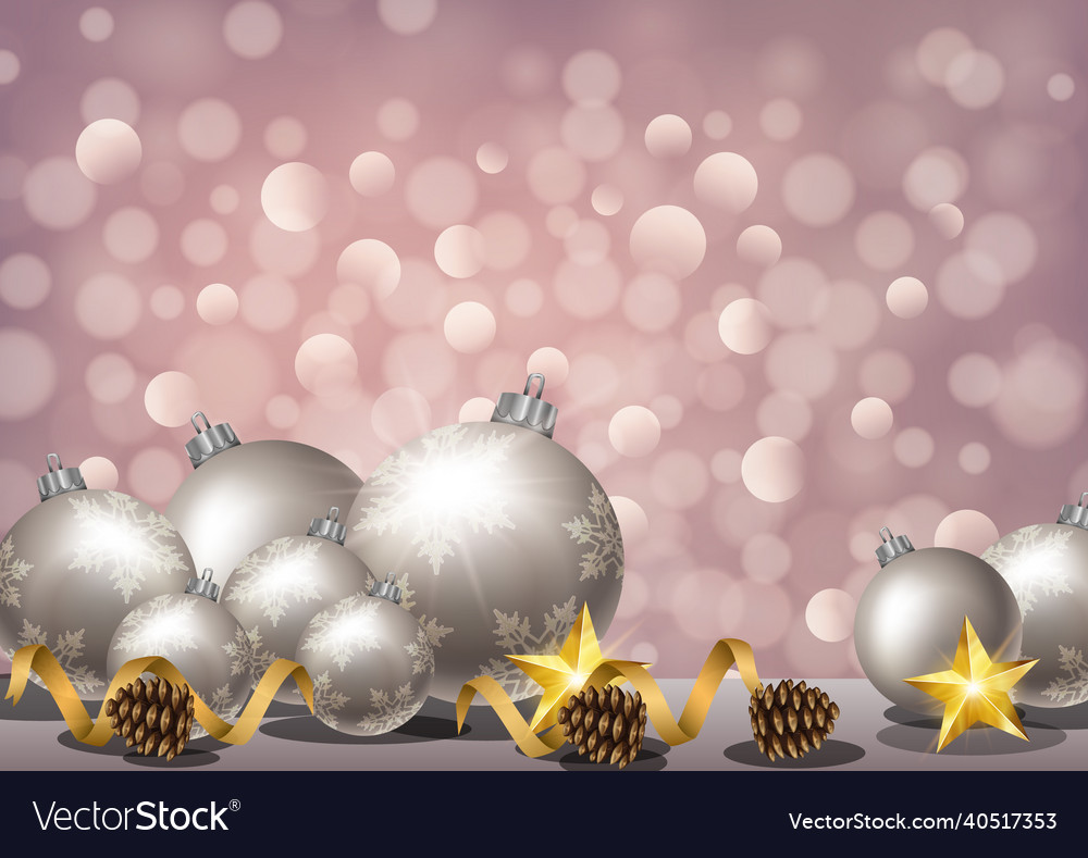 Rose Gold Elegant Christmas Background