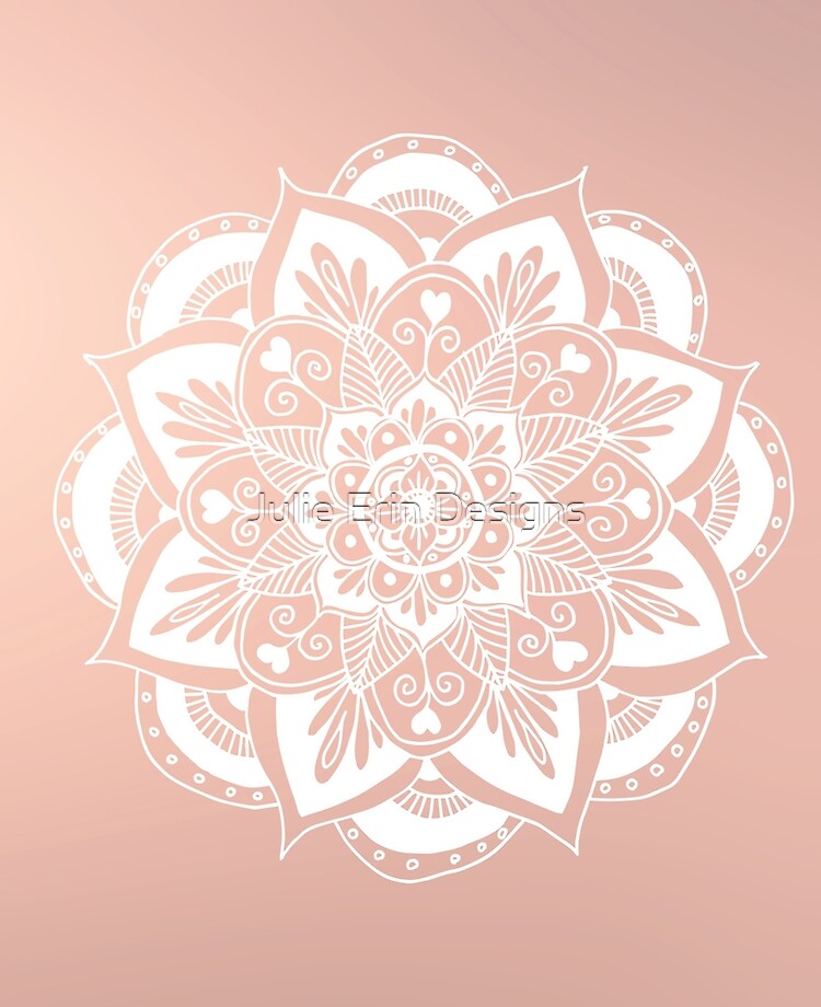 Rose Gold Mandala Background