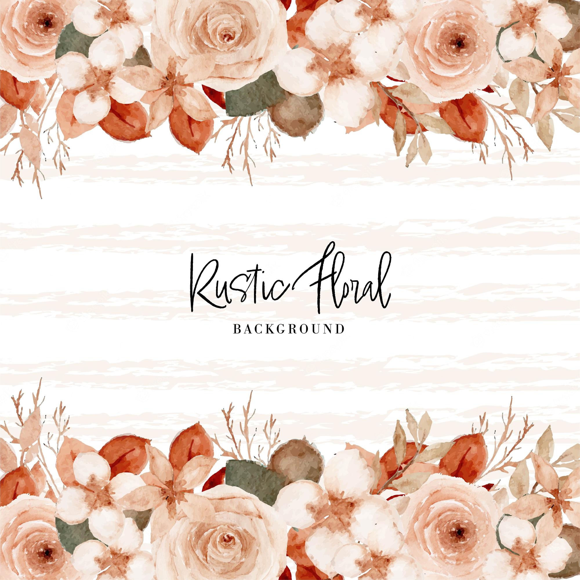 Rustic Flowers Background