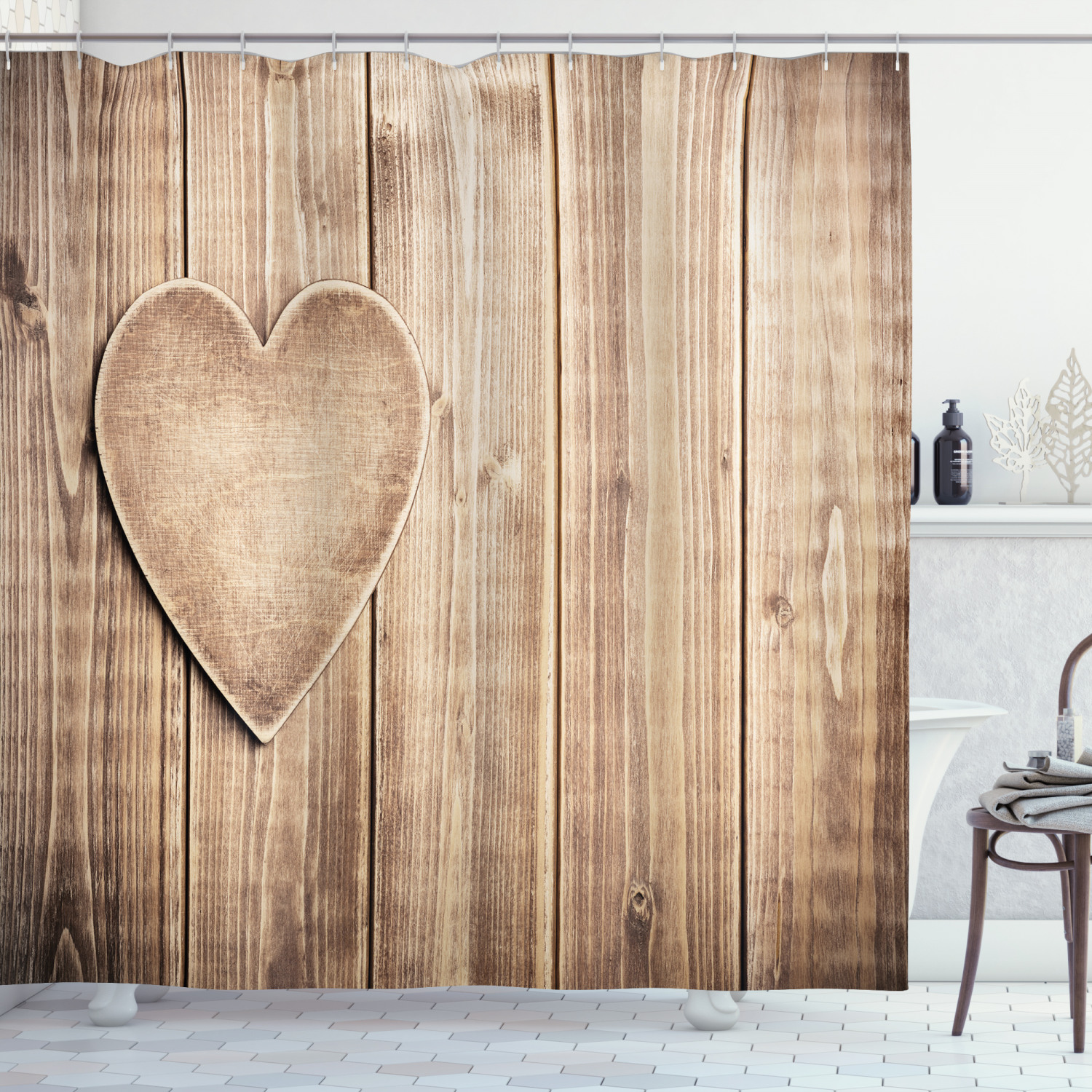Rustic Heart Background