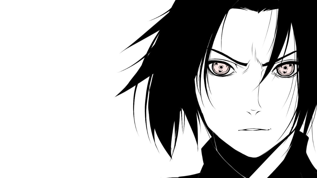 Sasuke White Background