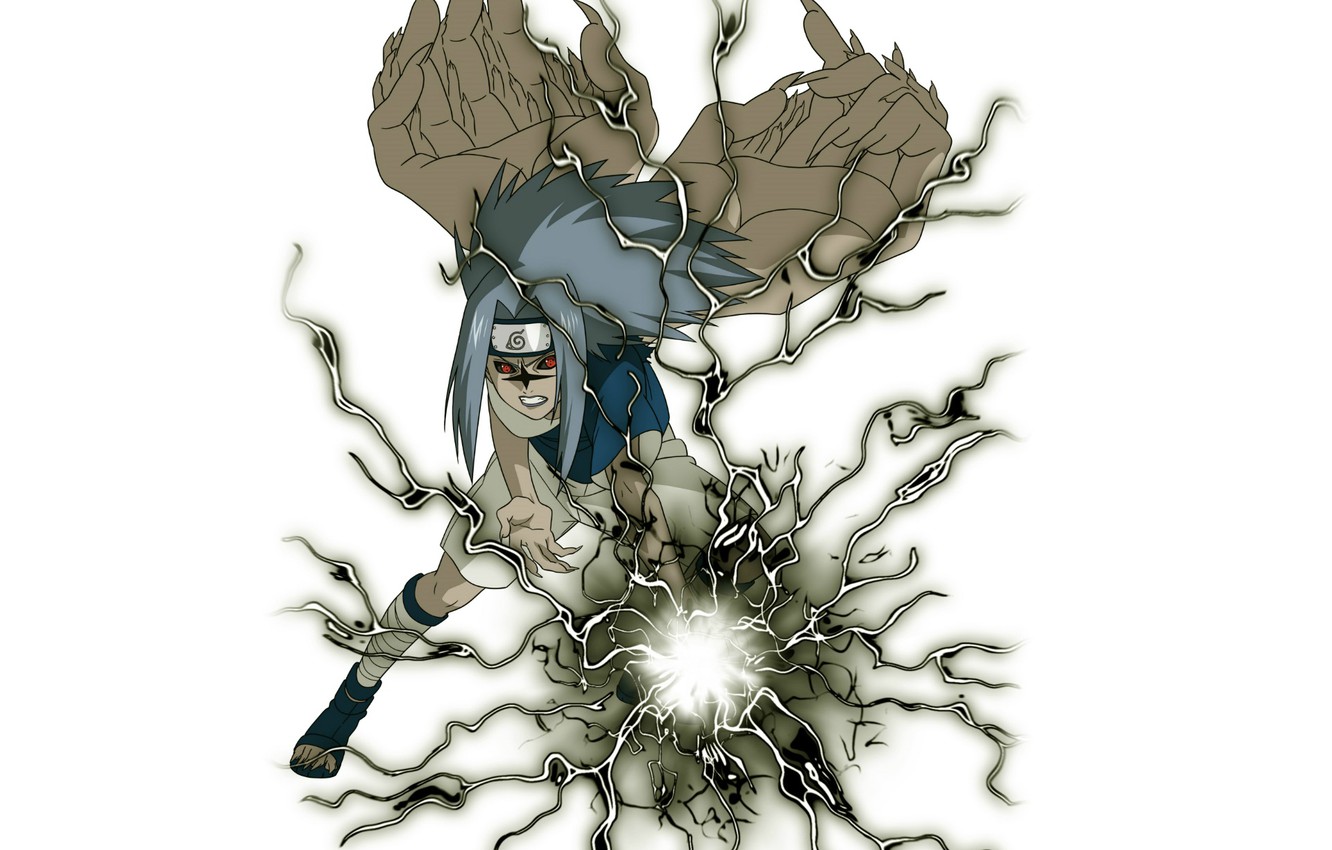 Sasuke White Background