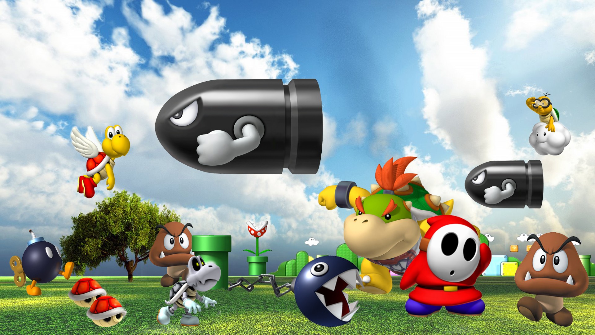 Shy Guy Background