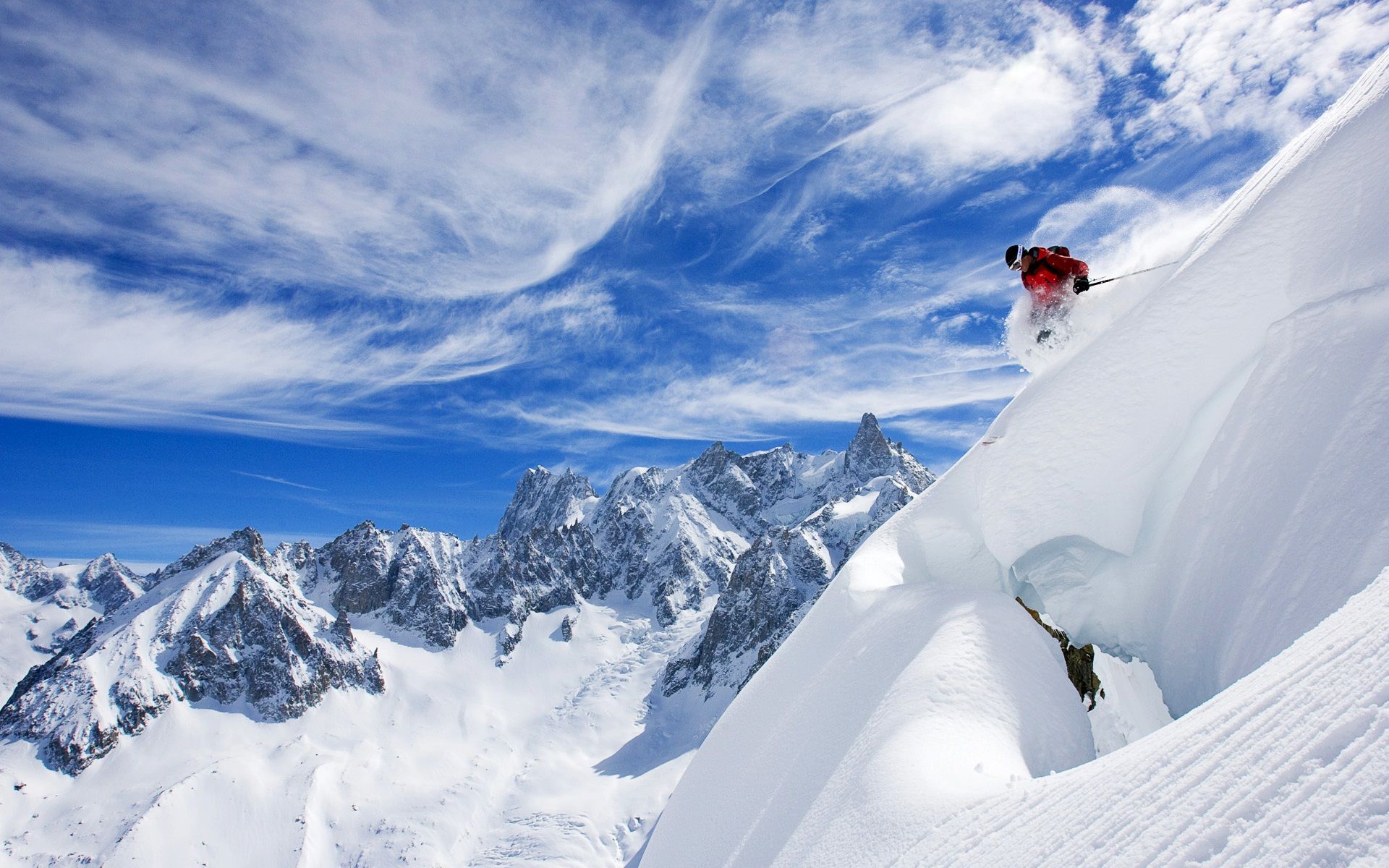 Ski Mountain Background