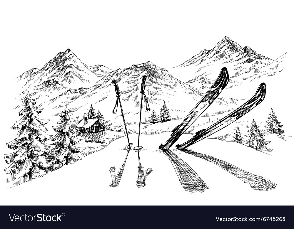 Ski Mountain Background