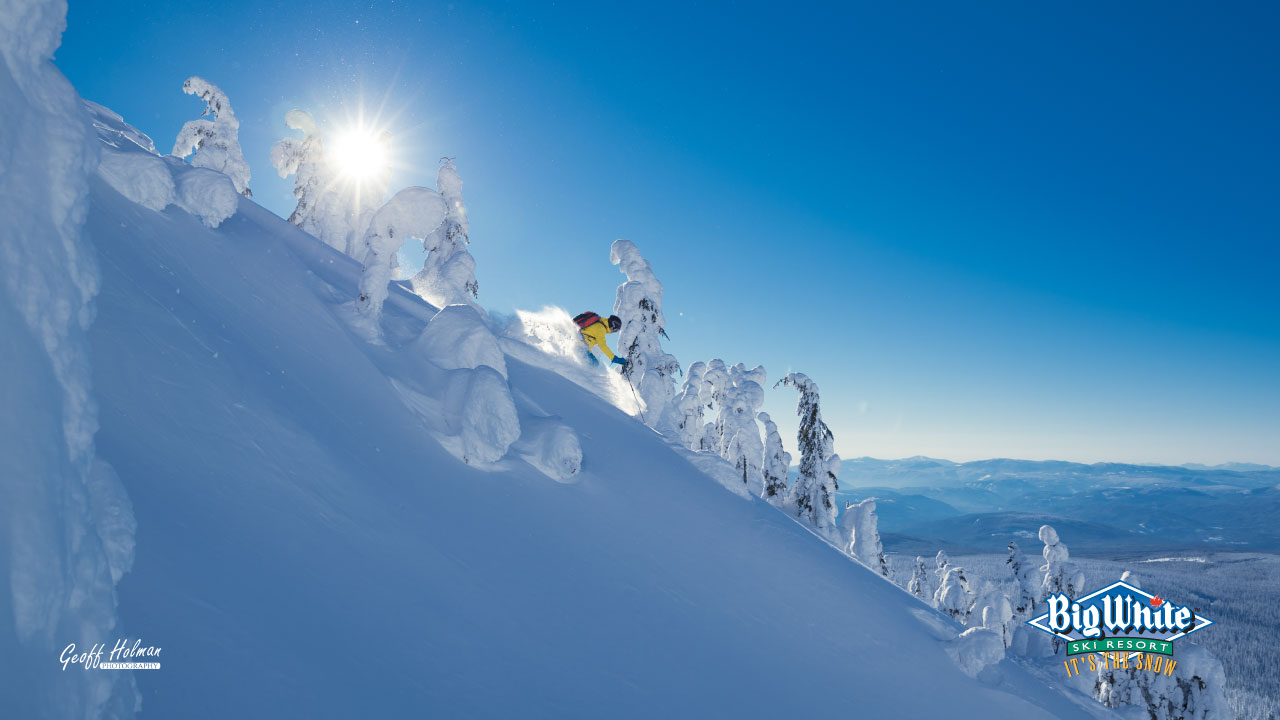 Skiing Zoom Background