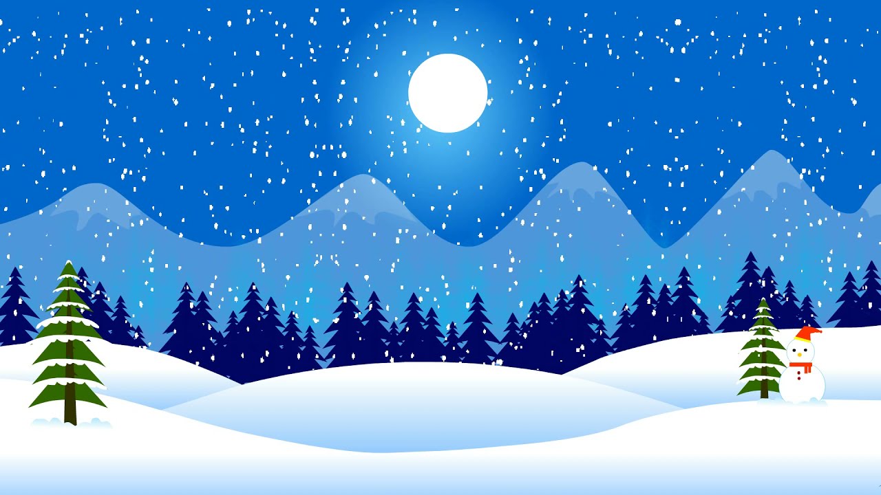 Snow Cartoon Background