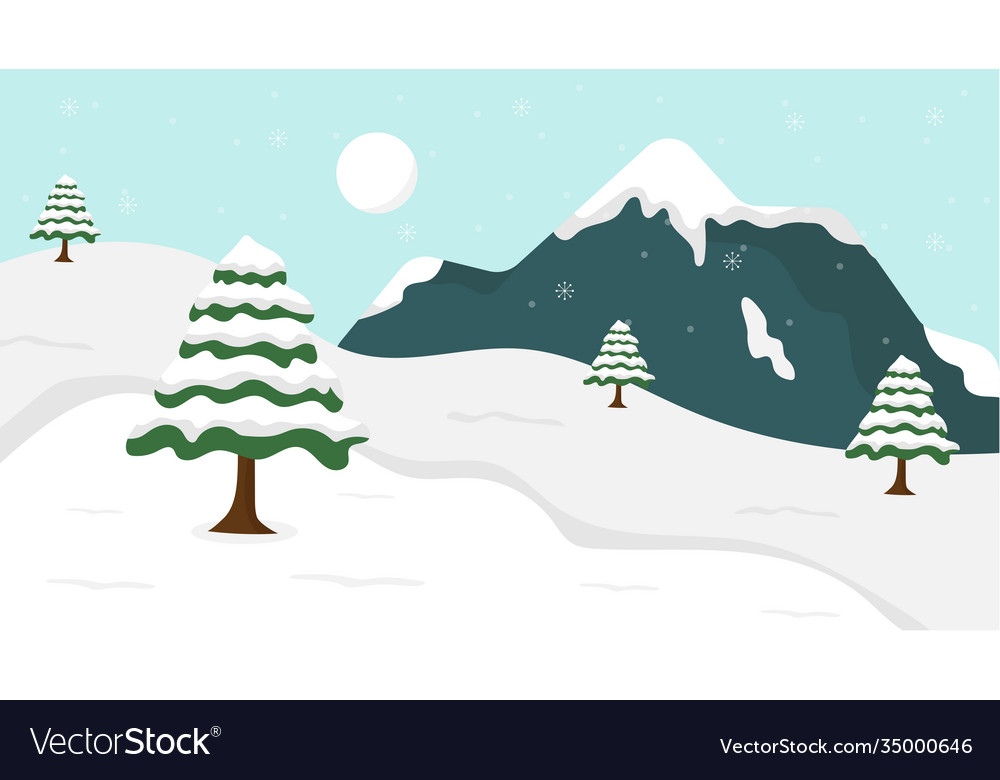 Snow Cartoon Background