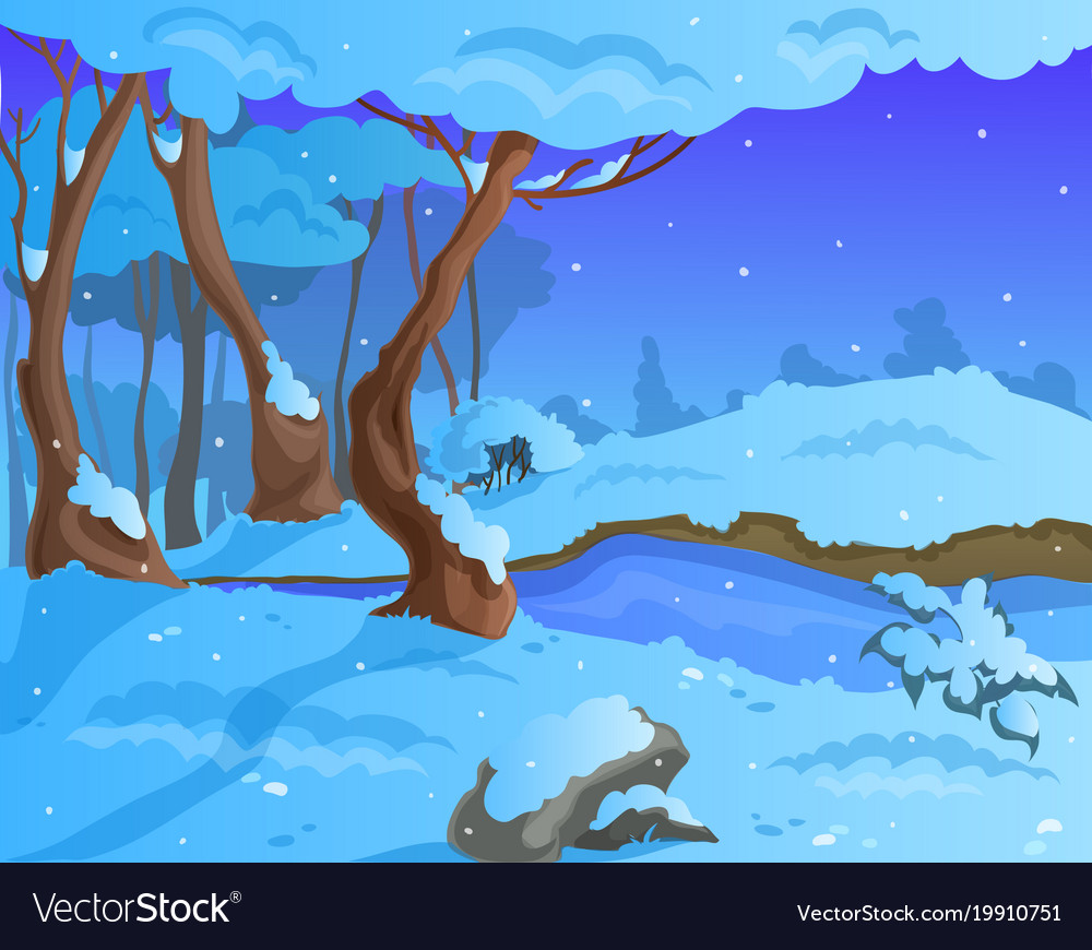 Snow Cartoon Background