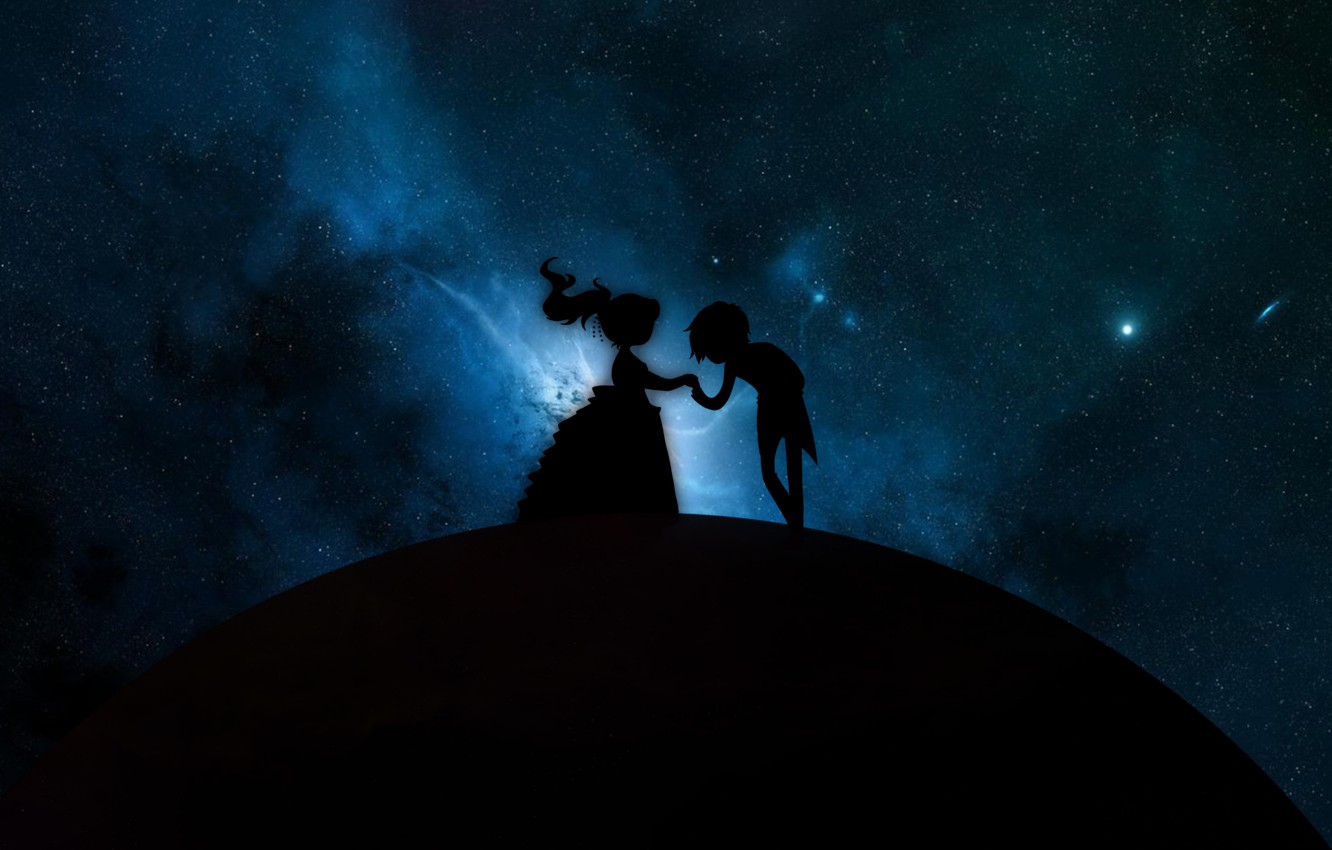 Space Love Background