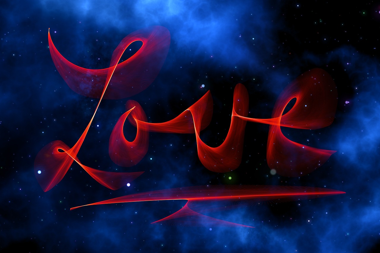 Space Love Background