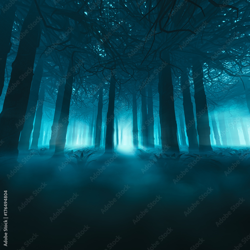 Spooky Forest Background