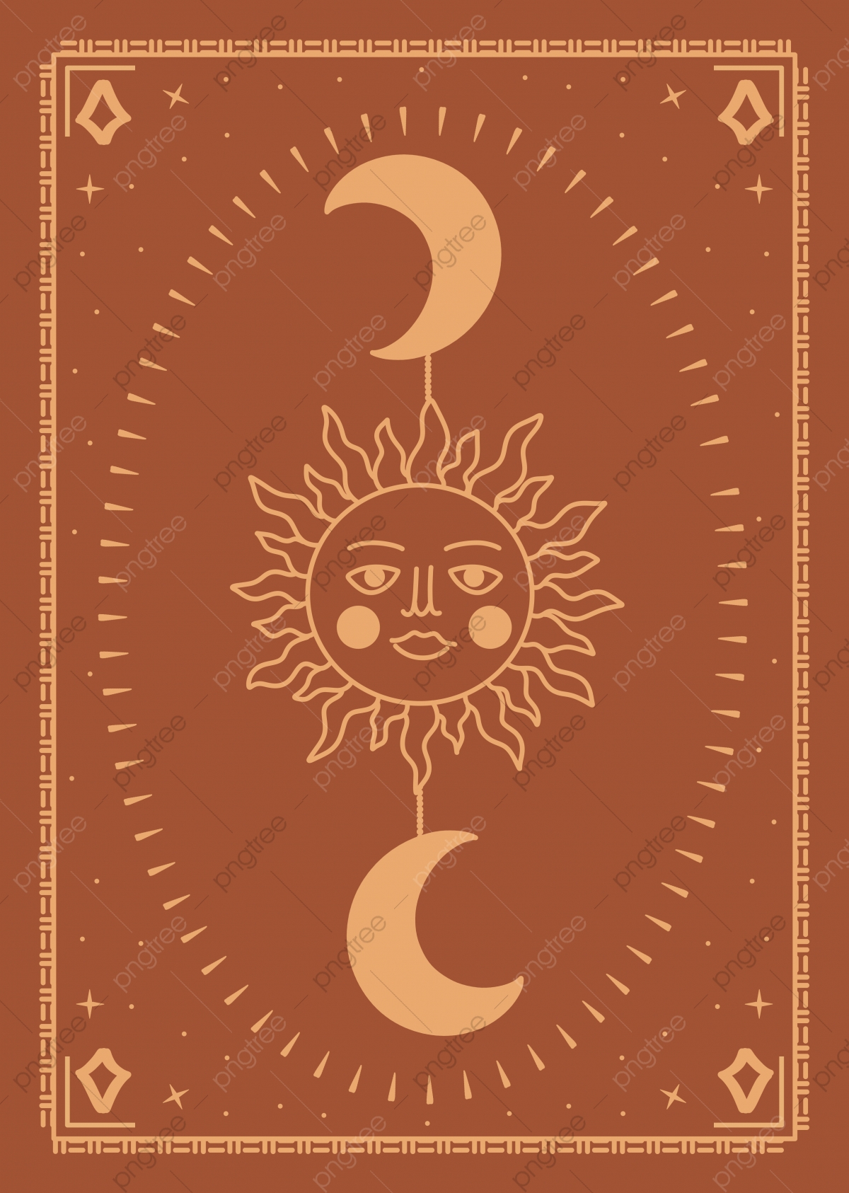 Sun And Moon Background