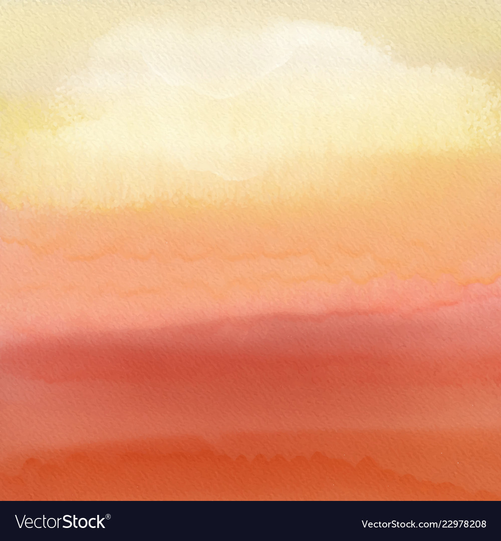 Sunset Watercolor Background