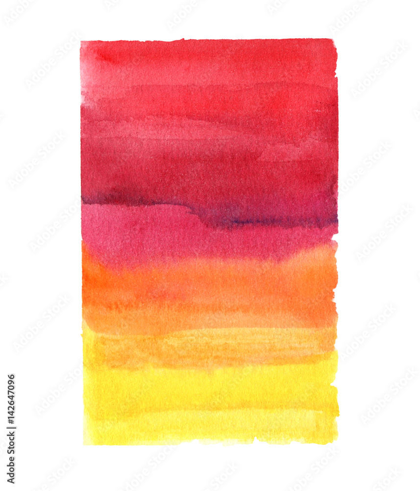 Sunset Watercolor Background