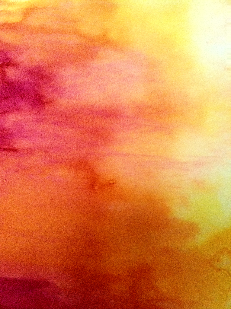 Sunset Watercolor Background