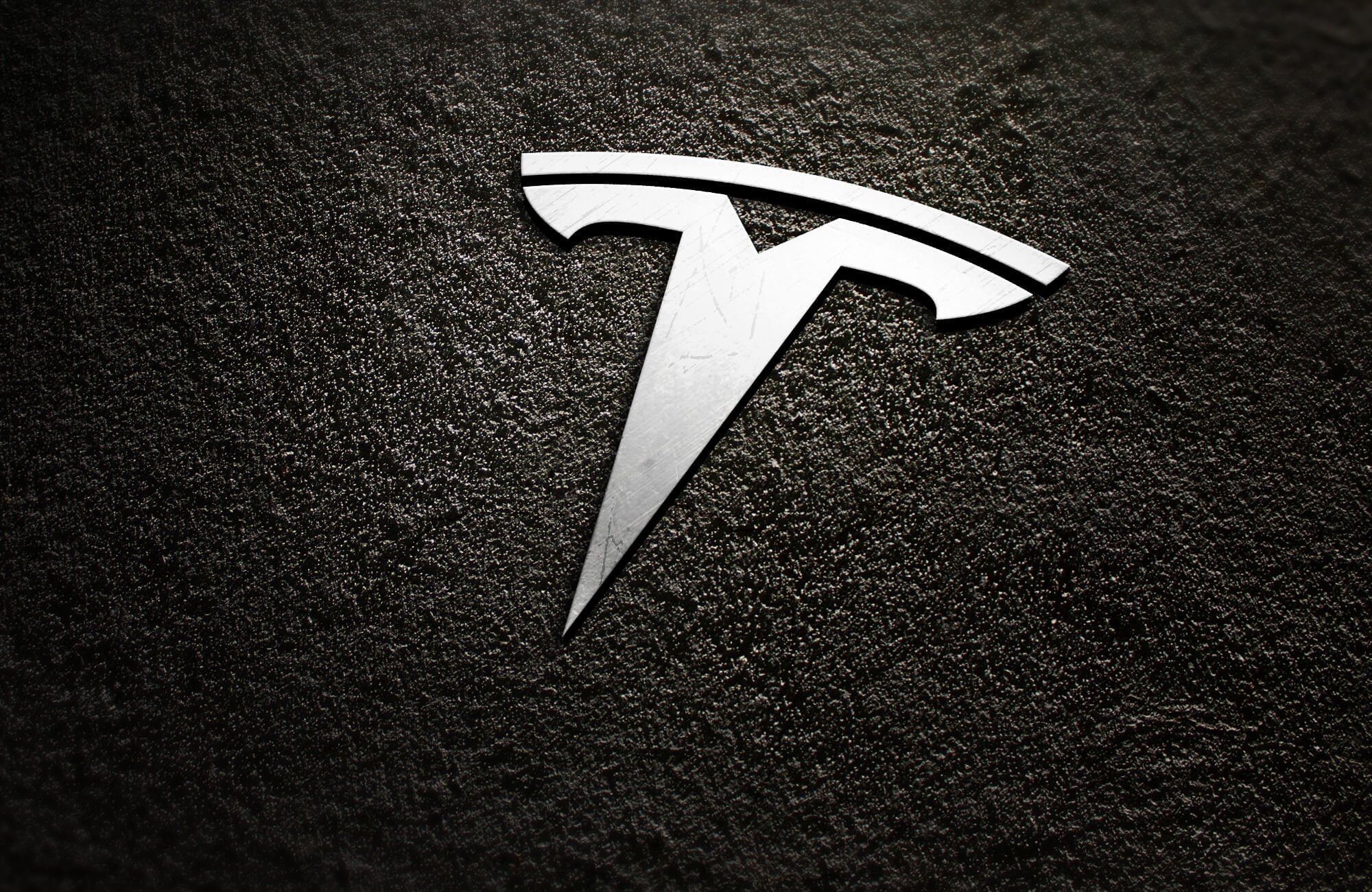 Tesla Logo Black Background