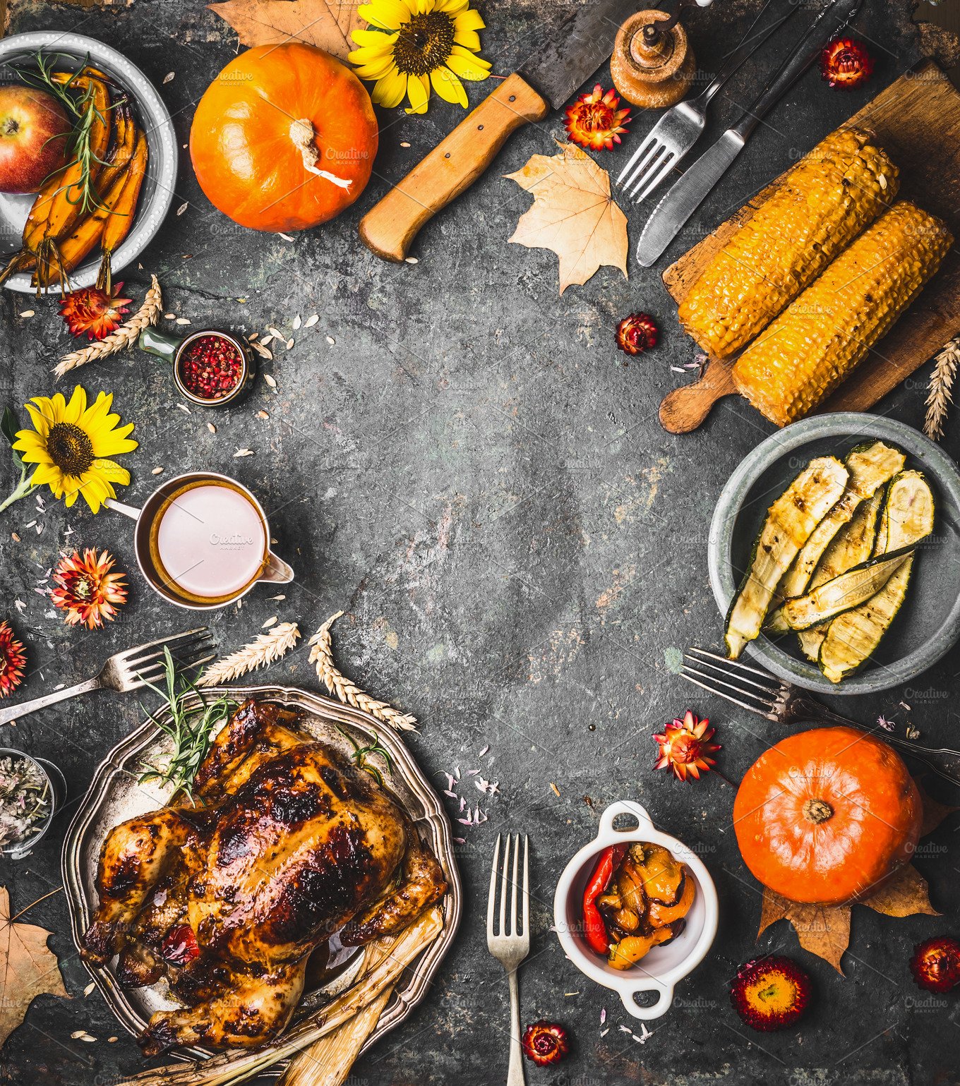 Thanksgiving Menu Background