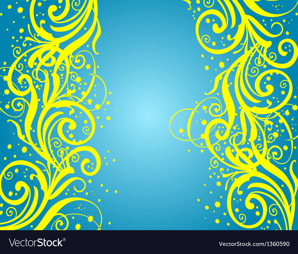 Turquoise And Yellow Background