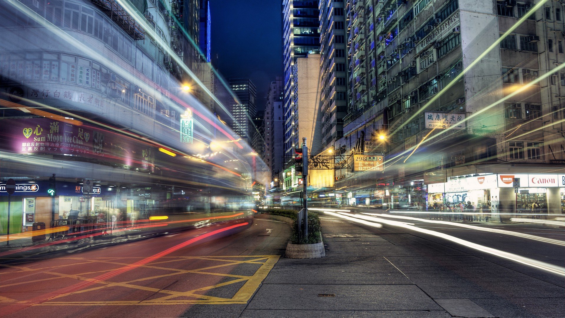 Urban City Street Background