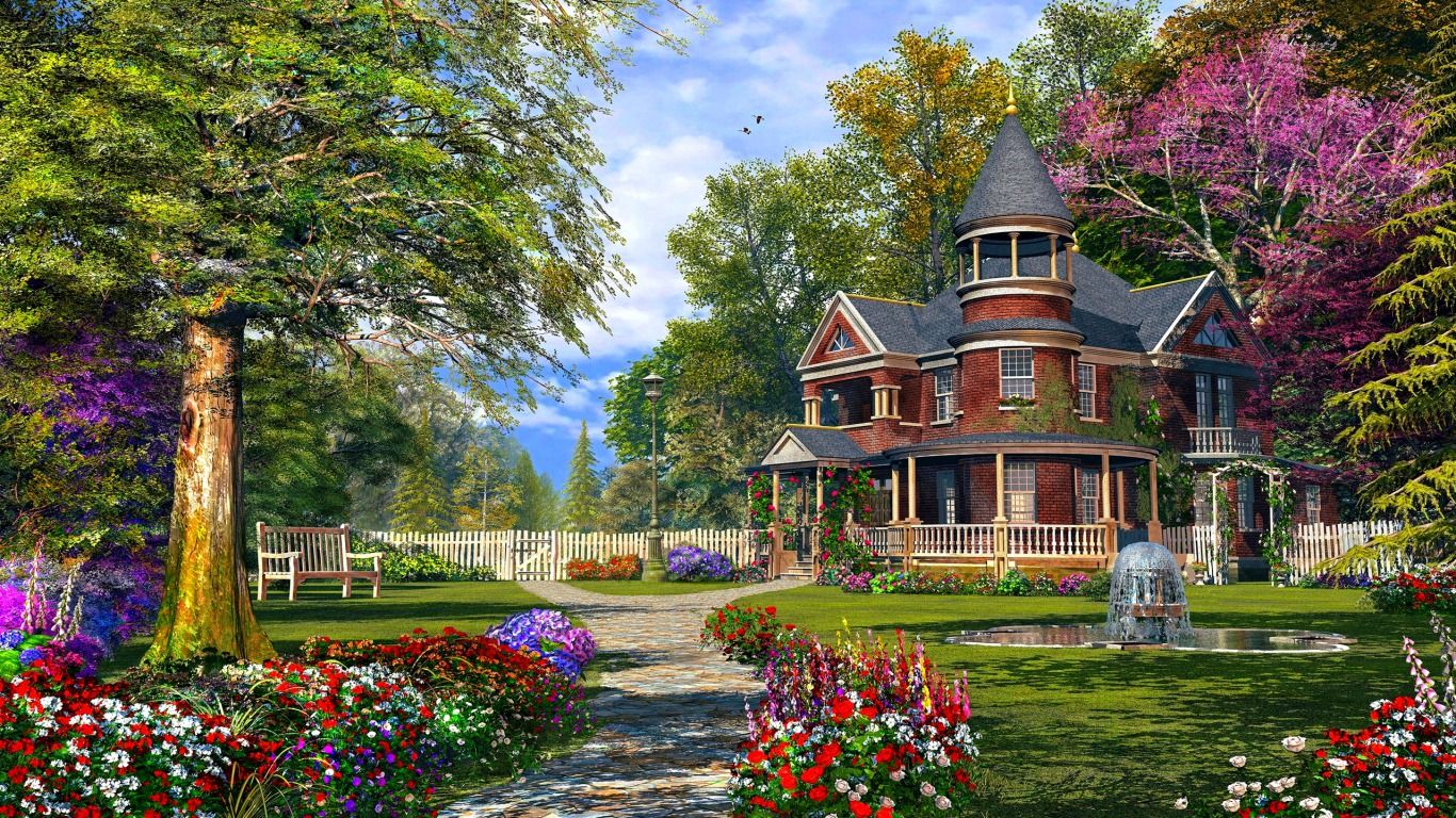 Victorian House Background