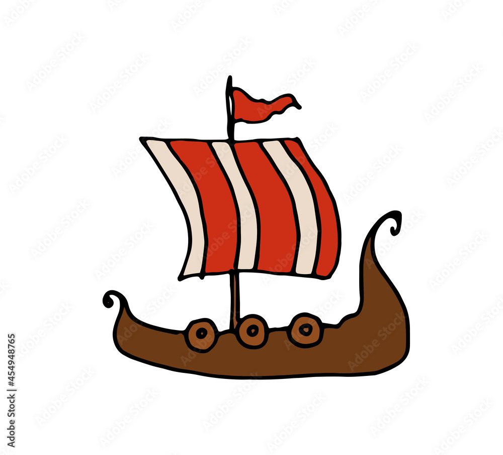 Viking Ship Background