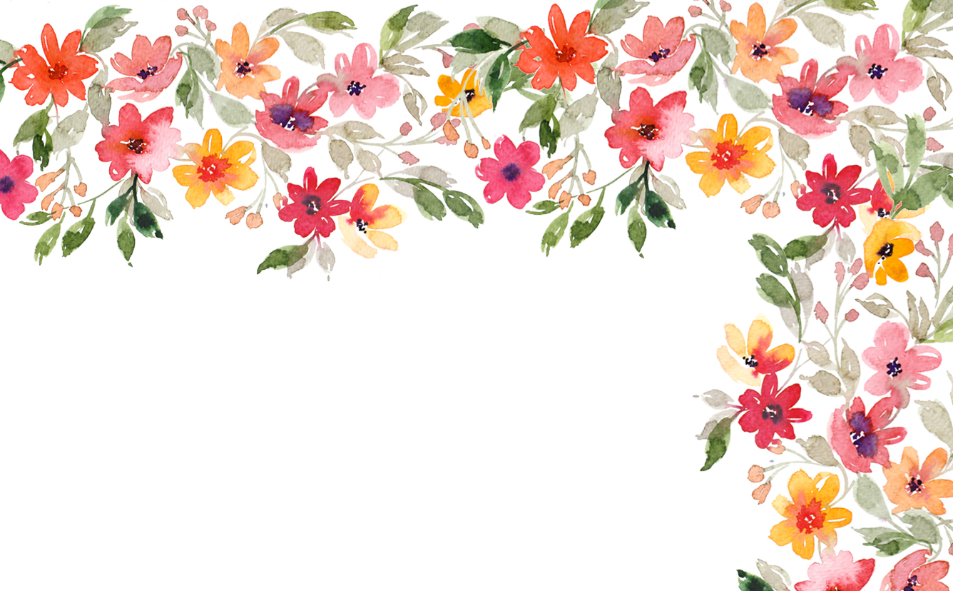 Watercolor Flower Desktop Background