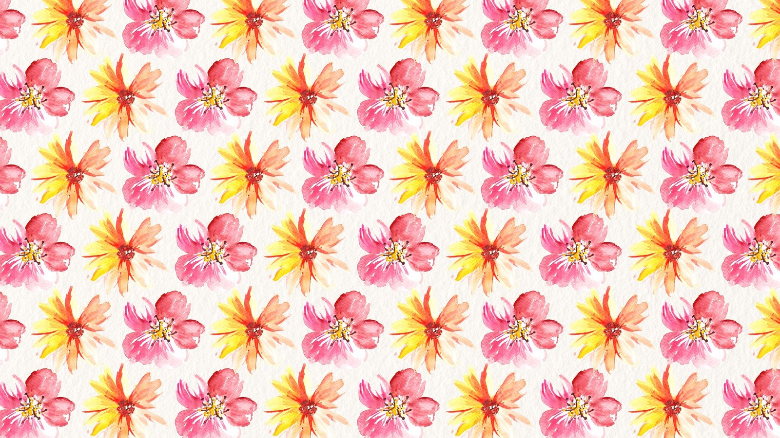 Watercolor Flower Desktop Background