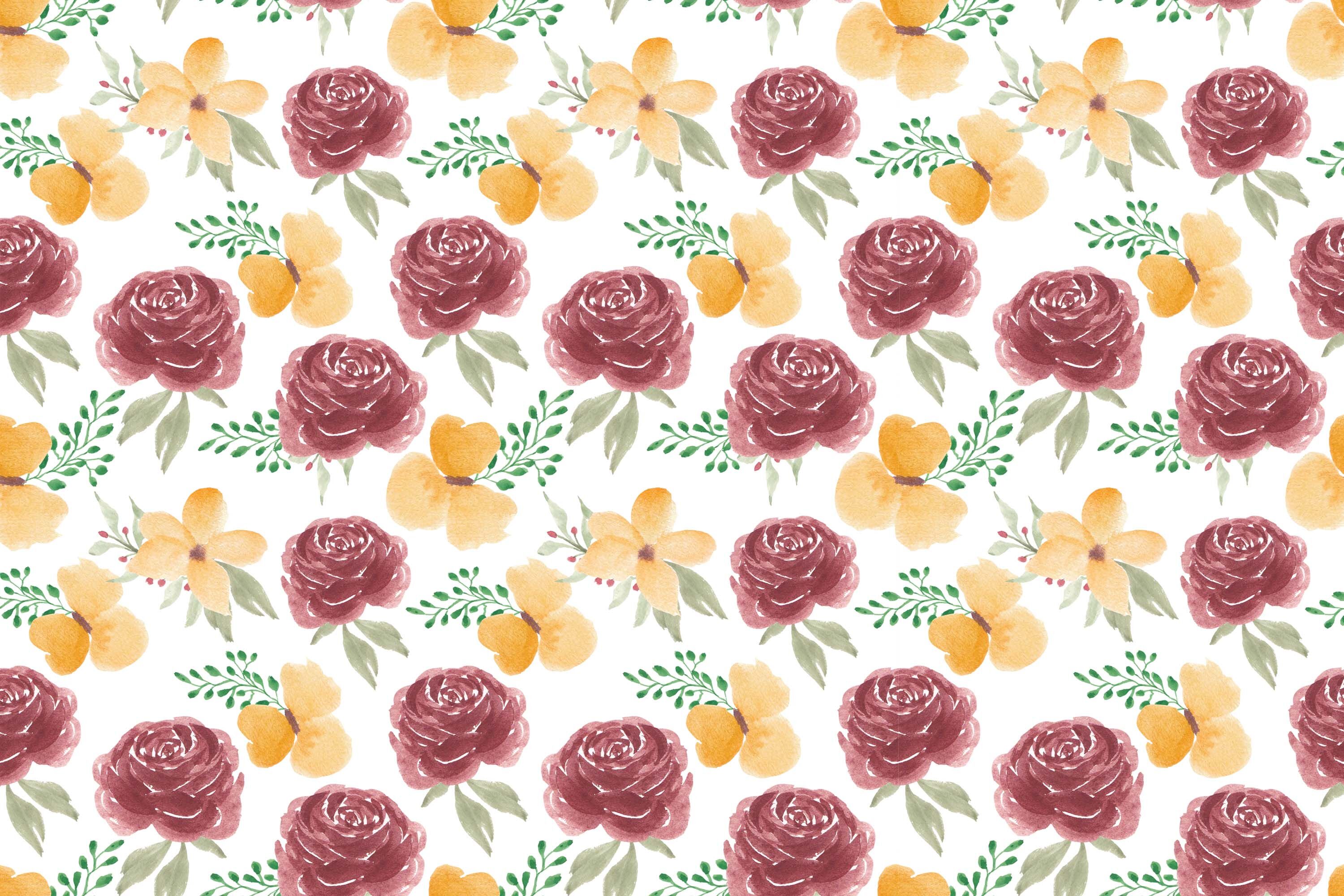 Watercolor Flower Desktop Background