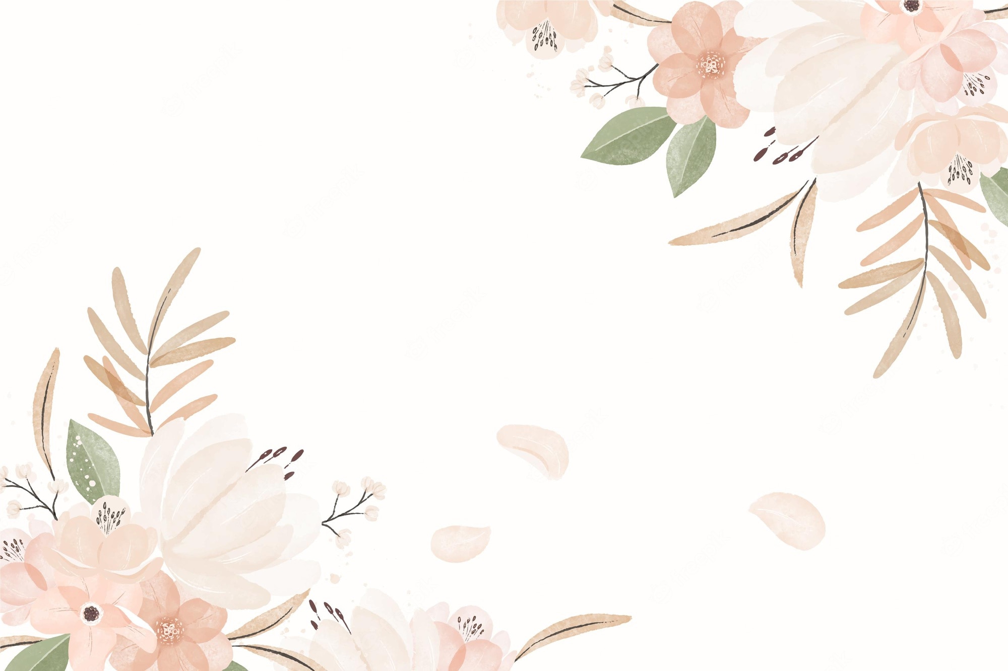 Watercolor Flower Desktop Background