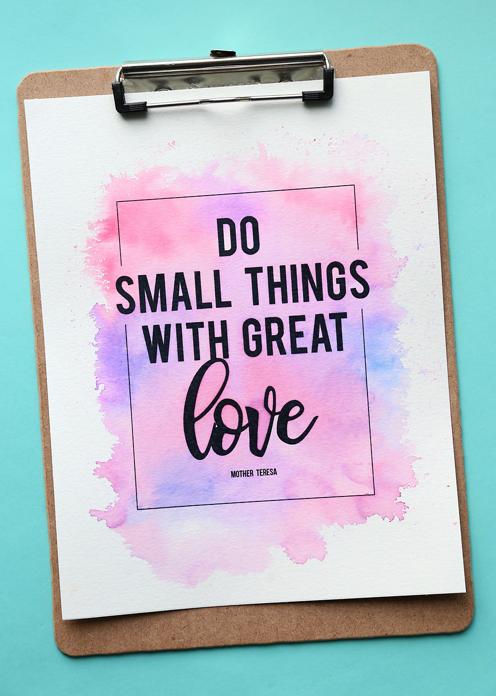 Watercolor Quote Background