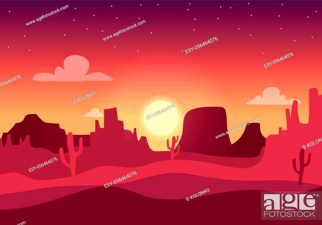 Western Cartoon Background