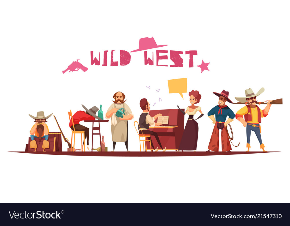 Western Cartoon Background