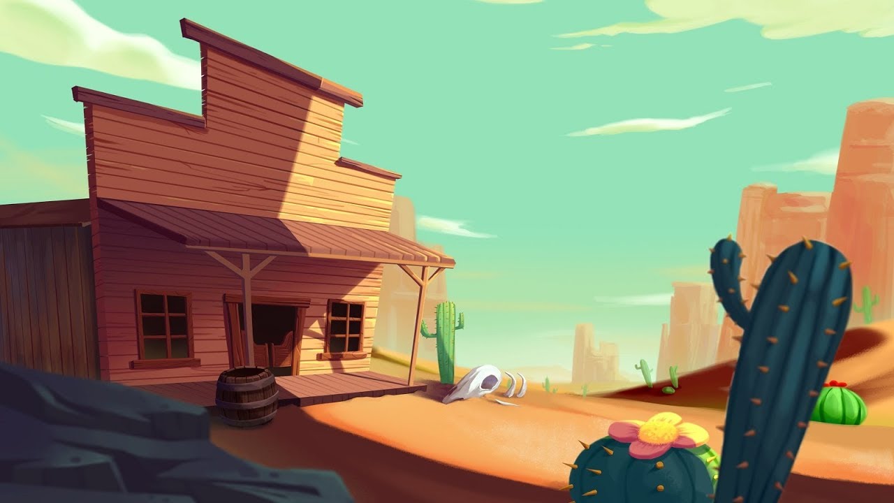 Western Town Background