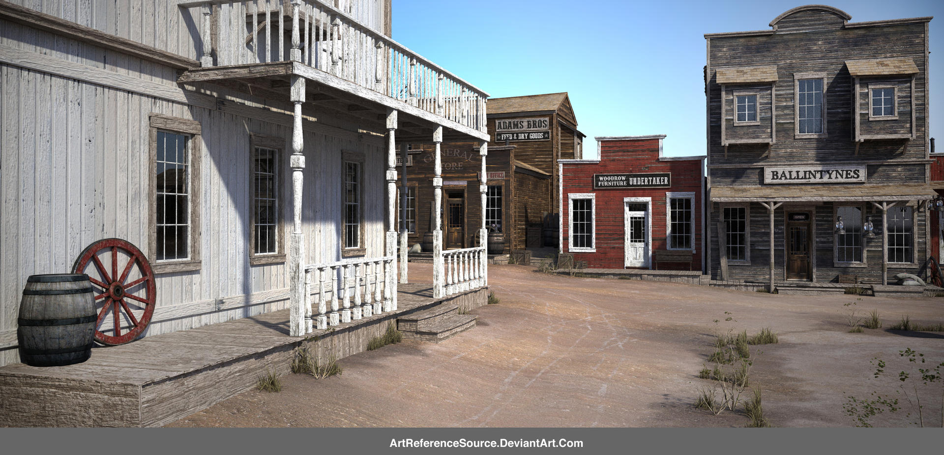 Western Town Background