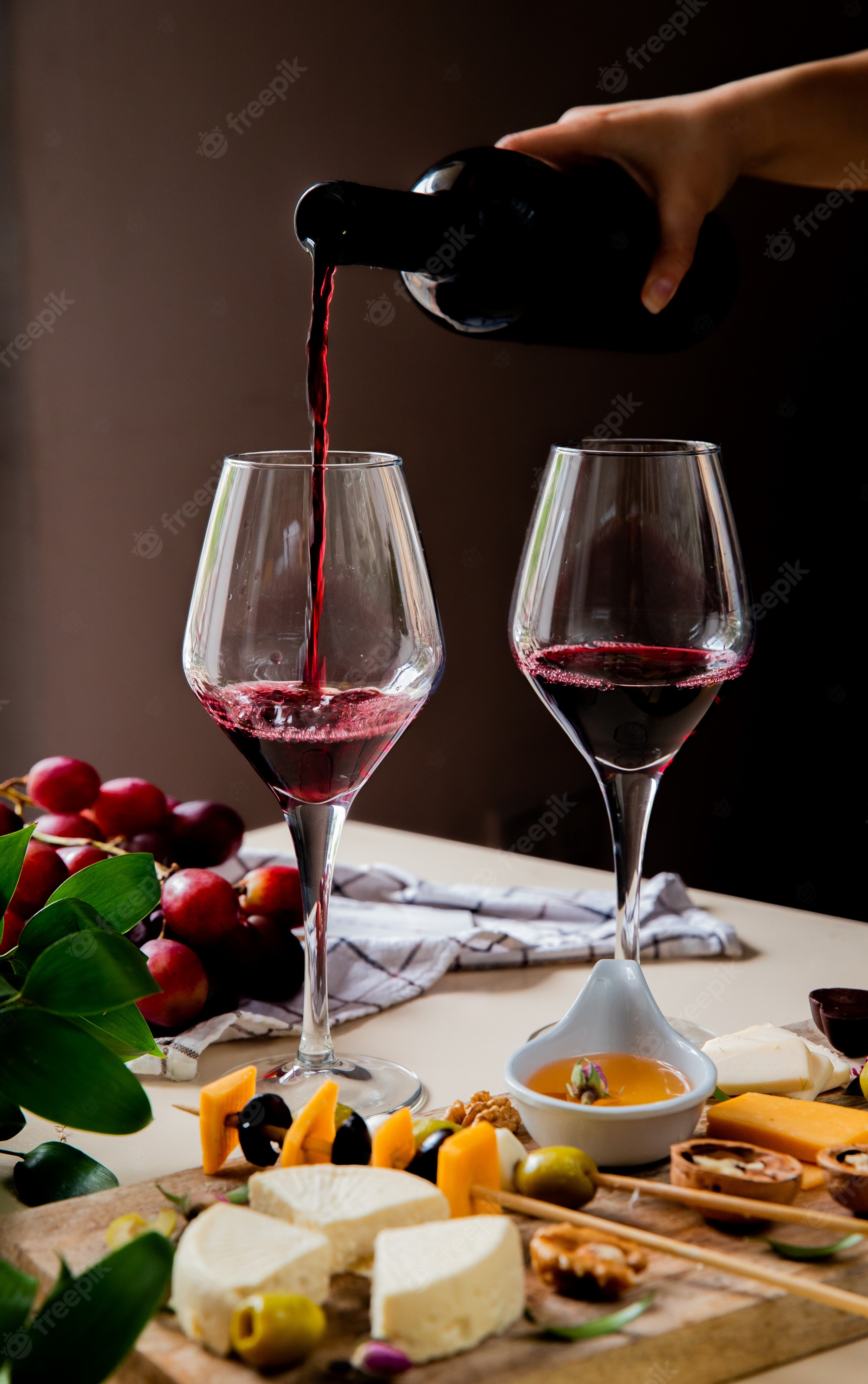 Wine And Cheese Background